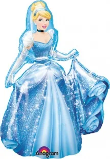 А 33"/84 см  Ходячая фигура Золушка, 1 шт.(США)