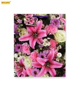 Пакет подарочный Букет на праздник (М) 18 х 23 х 10