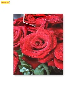 Пакет подарочный Бутон алой розы (М) 18 х 23 х 10