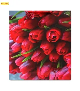 Пакет подарочный Чудесный букет тюльпанов (ХL) 32 х 45 х 10