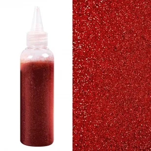 Глиттер Рубиново-красный, 80 гр.