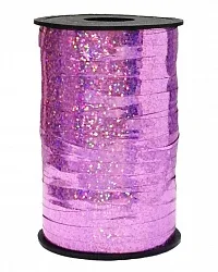 Лента Голография (0,5 см*250 м) Розовый/ (Китай)