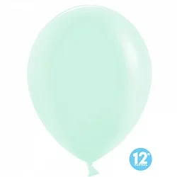 К 12"/30см Макарунс, Нежная мята, Пастель, 100 шт. (Китай)