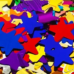 Конфетти фольга, Звезды,Ассорти 50 гр.