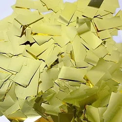 Конфетти фольга, Прямоугольники, Золото 50 гр.