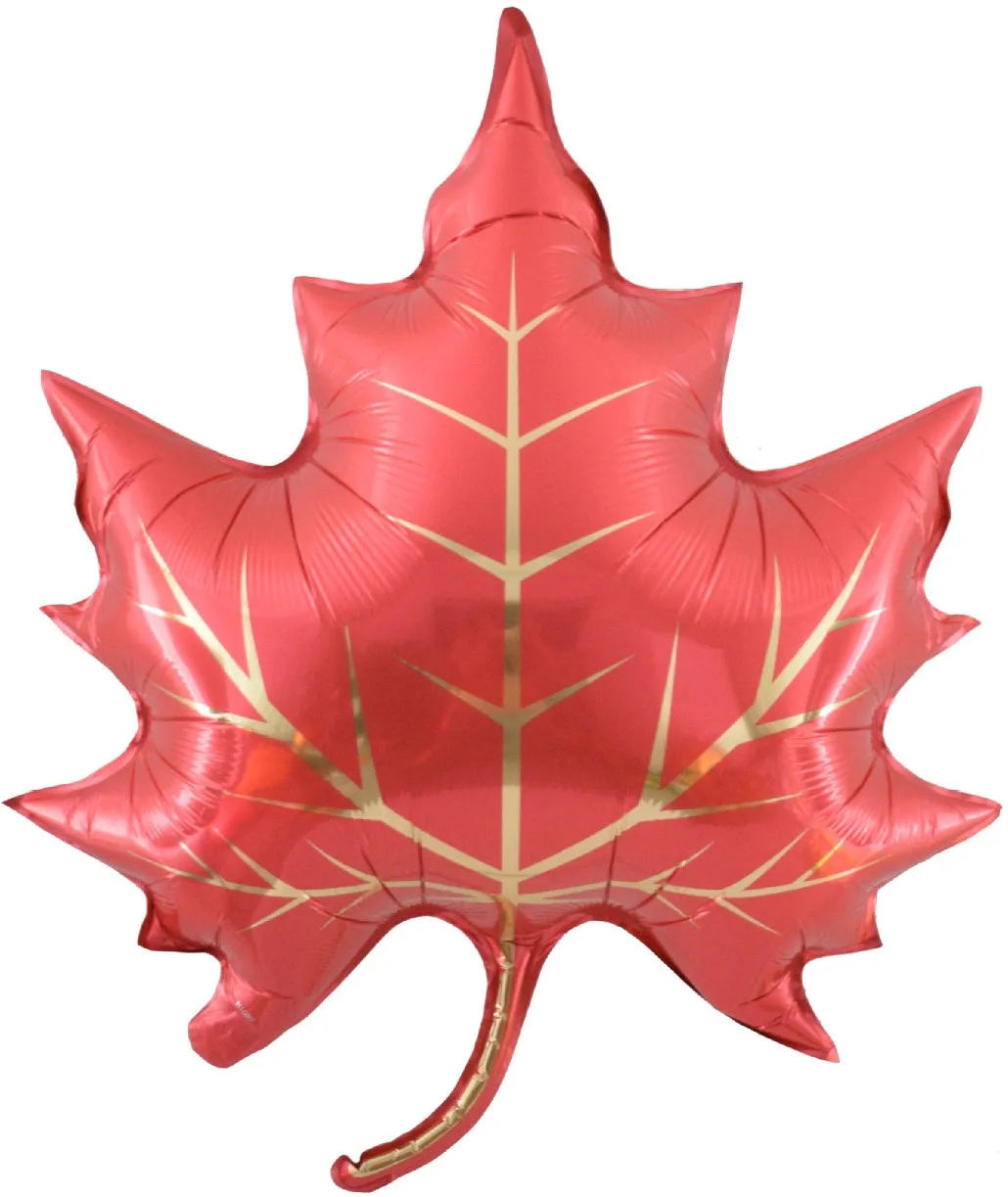F 28"/71см Кленовый лист, Красный, 1 шт. (Китай)