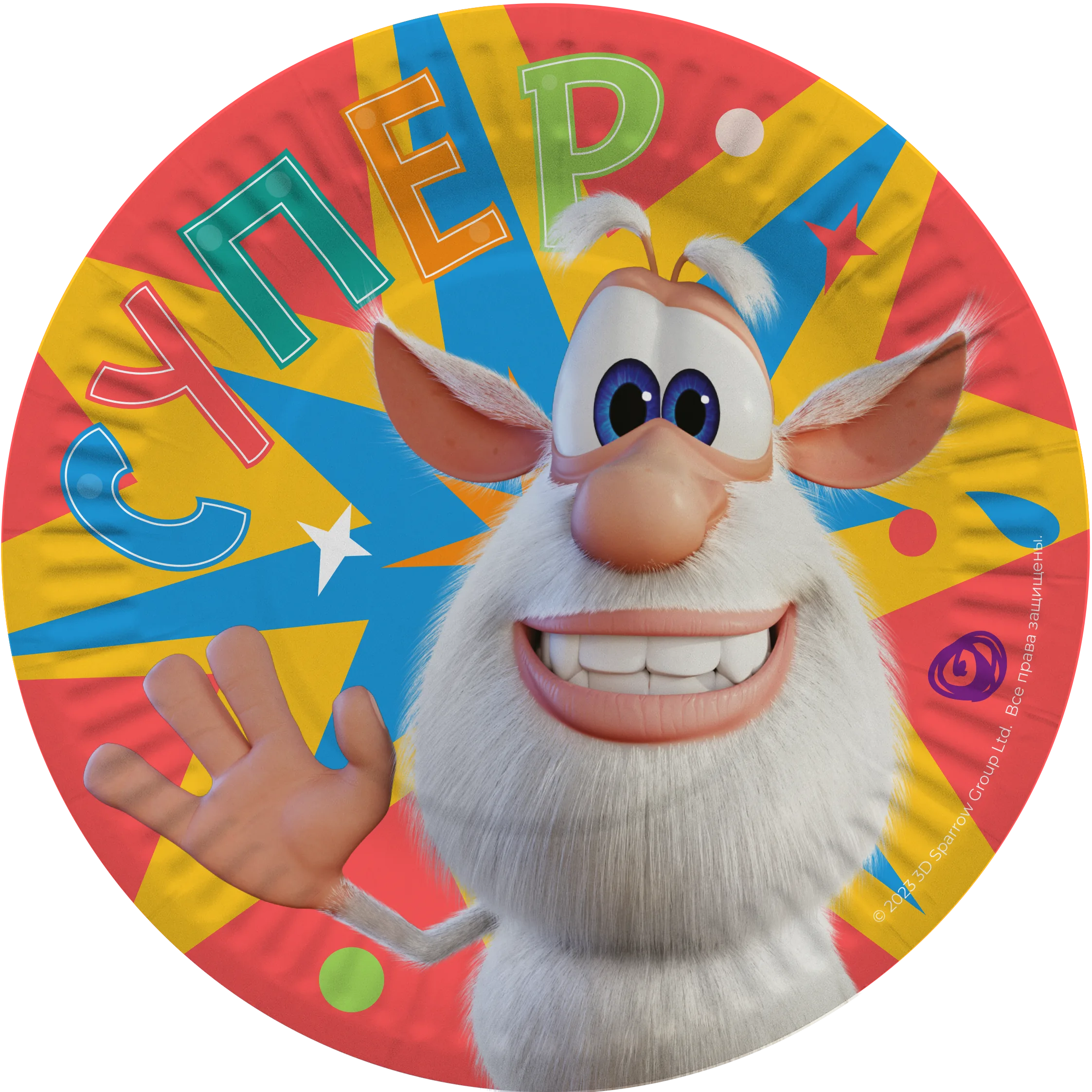 Тарелки (18 см) Супер Буба, 6 шт.