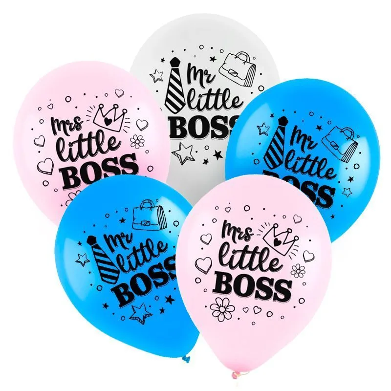 Т 12"/30см Маленький босс, Ассорти, Пастель, 2 ст./100 шт./(Турция)