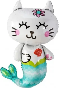 F 32"/81см Котенок-русалочка/ 1 шт./ (Китай)