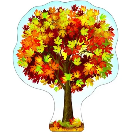 Плакат вырубной "Клен осенний"