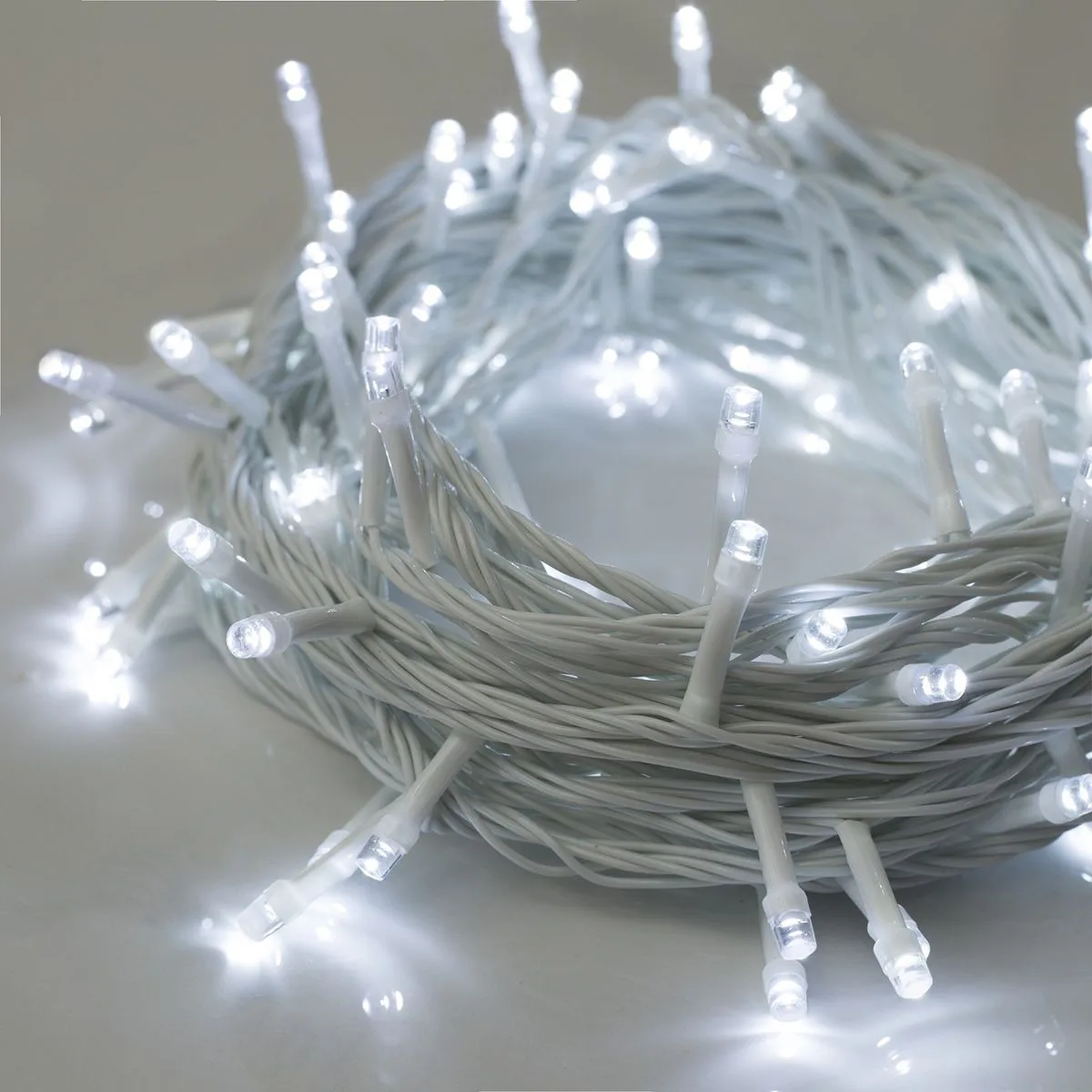 Светодиодная гирлянда 300L холодное белое свечение/ 15 м.