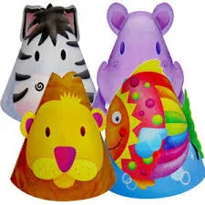 Колпачок ассорти Забавные зверята, уп. 8шт.