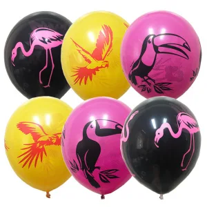 М 12"/30см Декоратор  4 ст. рис Тропические птицы /25шт/(Мексика)