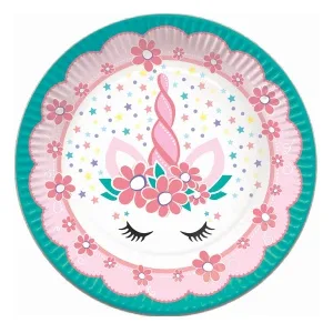 Тарелки Единорог 18 см.(6 шт.)