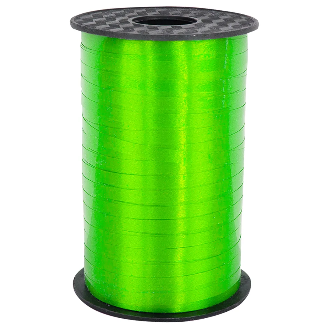 Лента полипропиленовая (0,5 см*250 м) Салатовый, Лаковый, 1 шт.