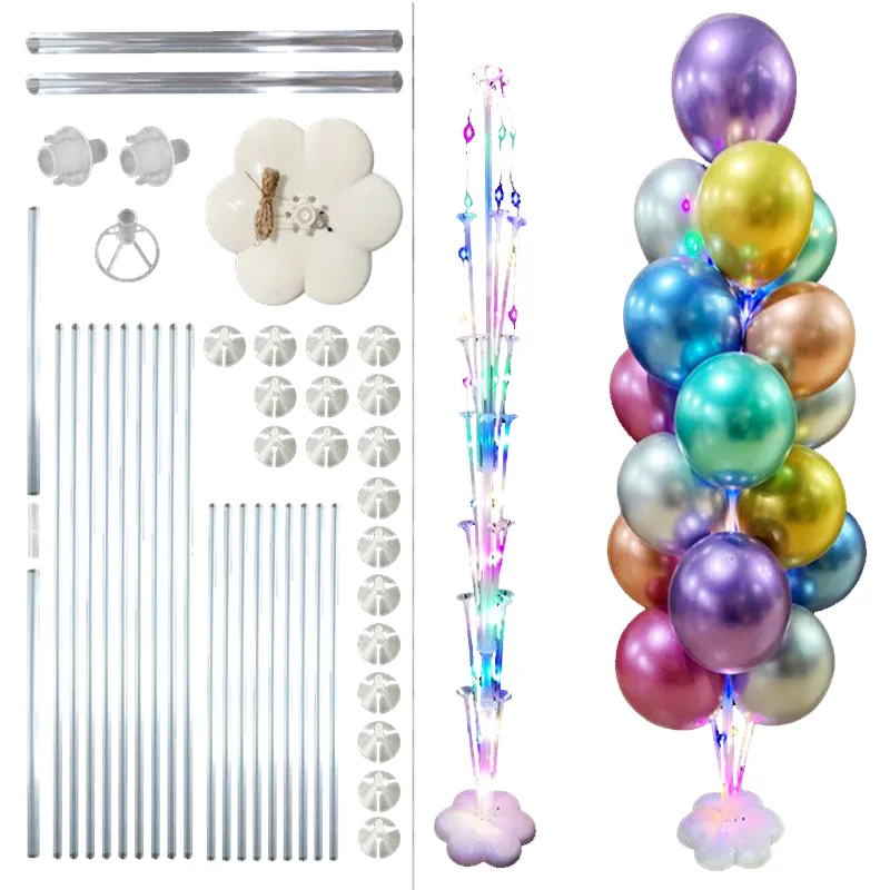 Стойка для шаров Фонтан, с подсветкой 1,25м