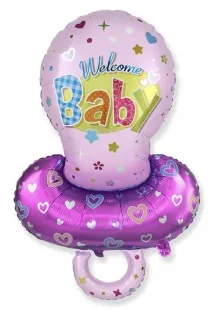 И 40"/102см Соска-пустышка для девочки, розовый, 1 шт. (Испания)