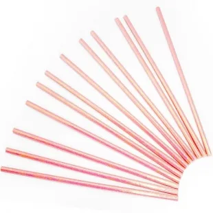Трубочки для коктейлей Коралловый перламутр, 12 шт.