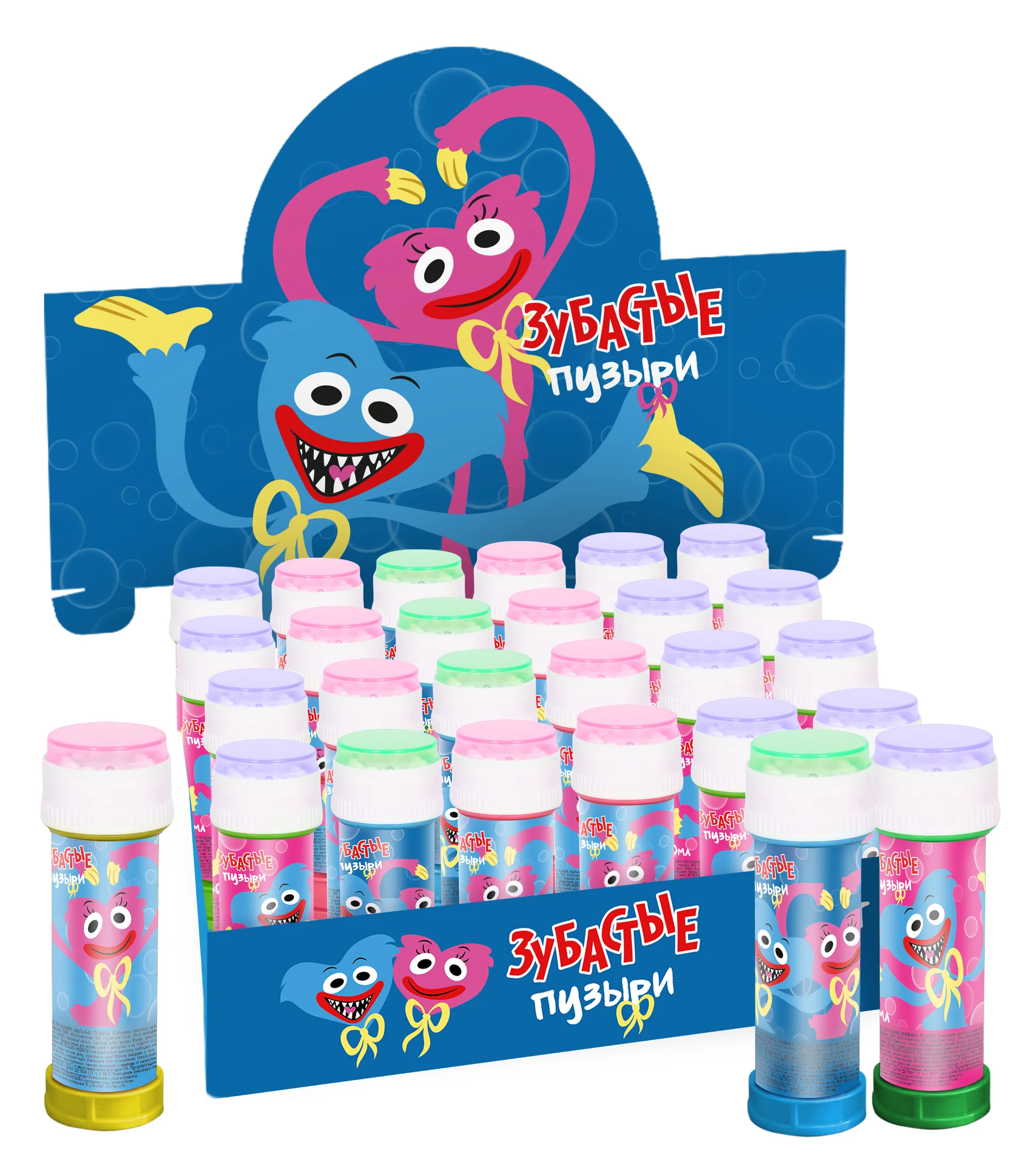 Мыльные пузыри Зубастики, 60 мл, 1 шт.