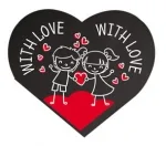 Валентинка With love (20 шт.)