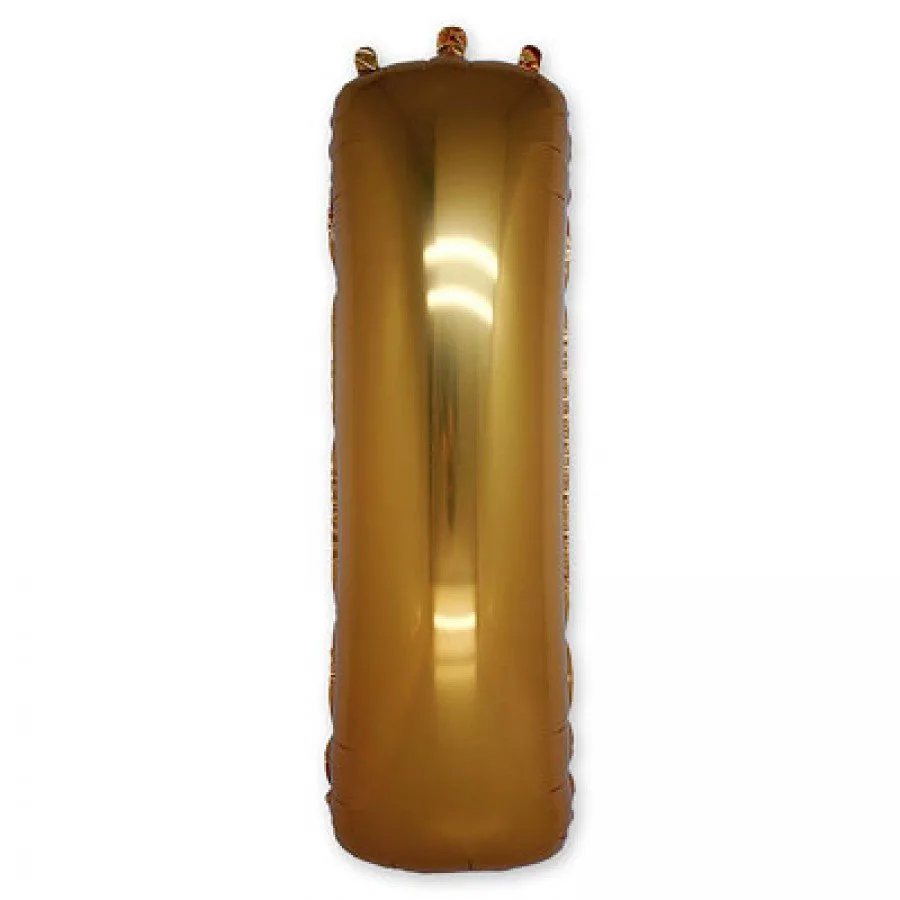 G 40''/102 см Буква, "I", Золото, 1 шт.(Италия)