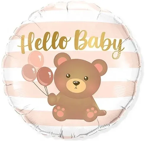 F 18"/48см Круг, Медвежонок для малыша, 1 шт.(Китай)