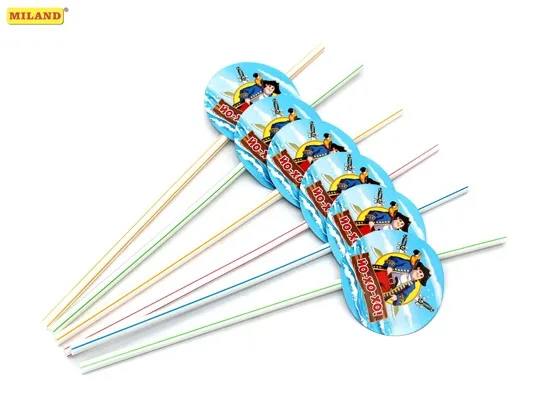 Трубочки для коктейля "Пиратская вечеринка" (6 шт.)