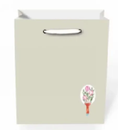 Dream cards Пакет подарочный с матовой ламинацией 26х32х12 см (L) Маленький красивые цветочки. 210 г