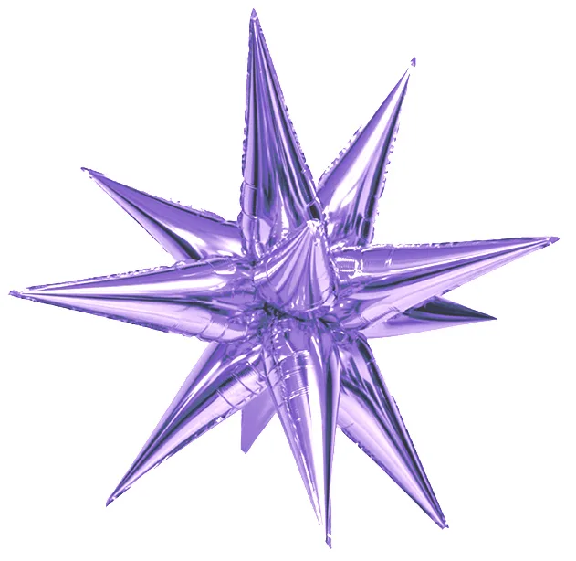 F 26''/66 см Звезда составная, Сиреневый, 1 шт.