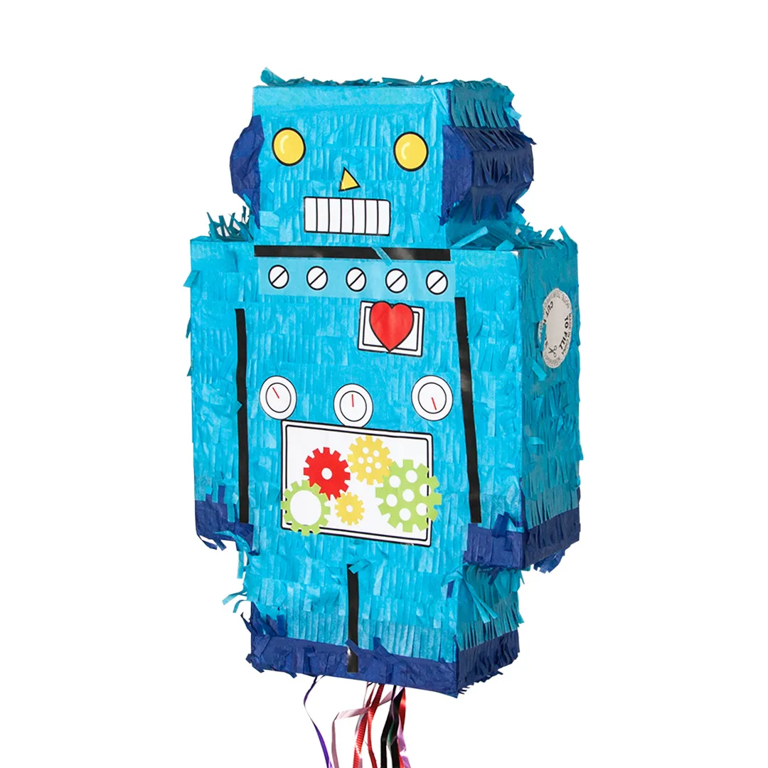 Пиньята Робот, Голубой, 25*40*10 см, 1 шт.