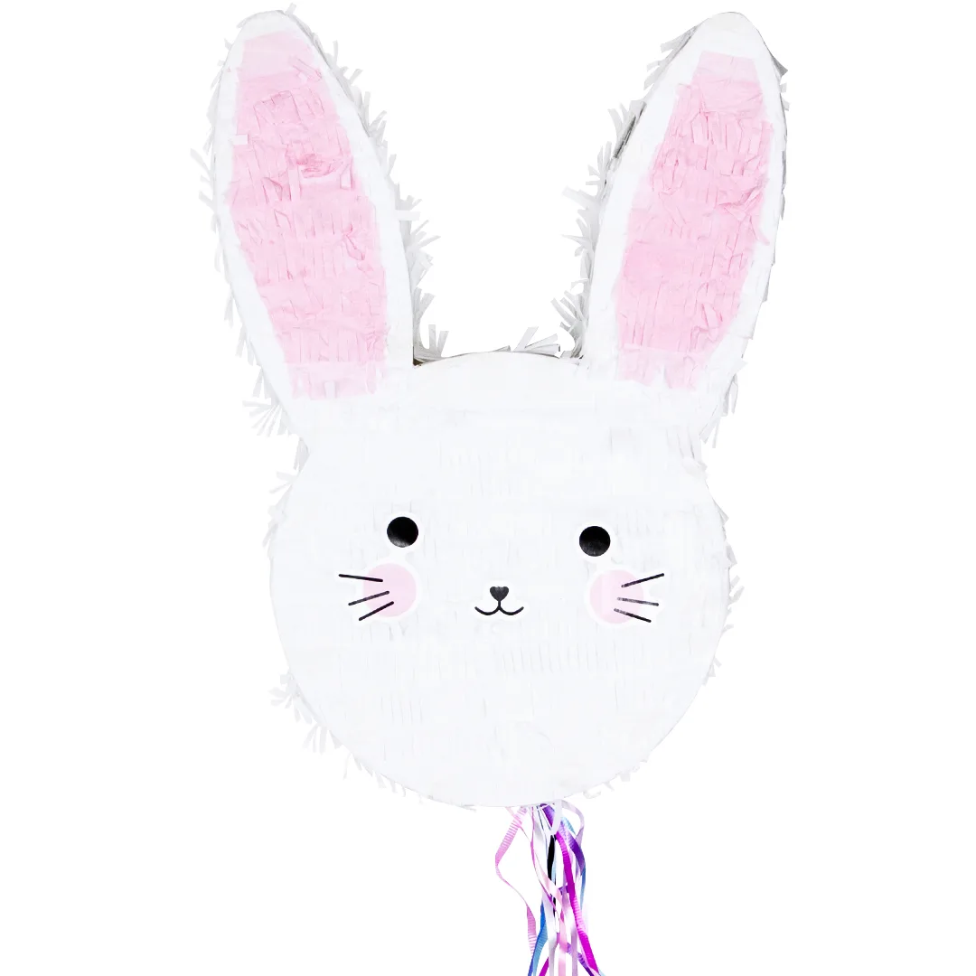 Пиньята Зайчик, Белый, 30*42*10 см, 1 шт.