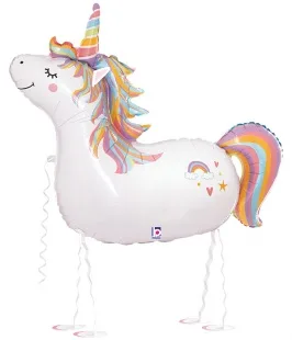 F 38"/97 см Волшебный единорог,ходячая фигура, 1 шт. (Китай)