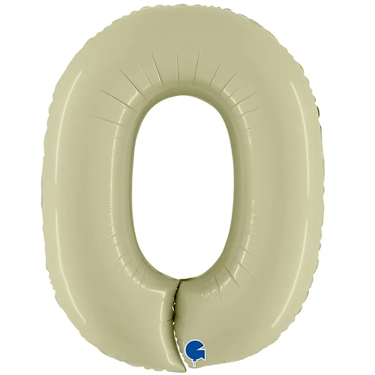 G 40"/102см Цифра "0" Olive Green/1 шт./(Италия)