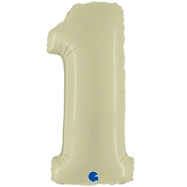 G 40"/102см Цифра "1" Olive Green/1 шт./(Италия)