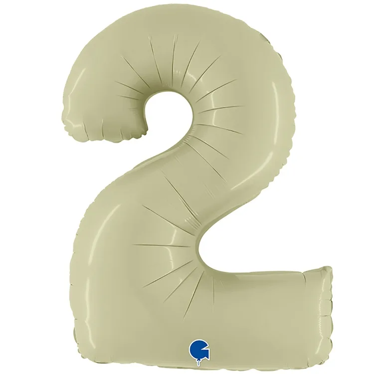 G 40"/102см Цифра "2" Olive Green/1 шт./(Италия)