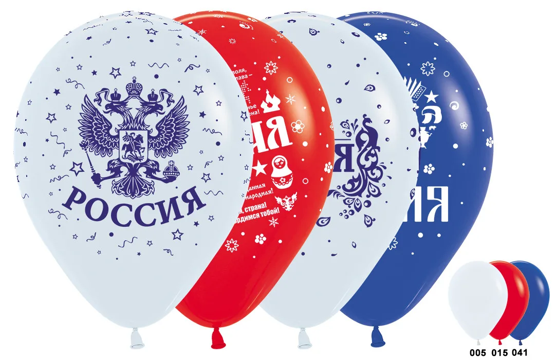 S 12 Россия (4 дизайна), Ассорти, Пастель / 50 шт. / (Колумбия)