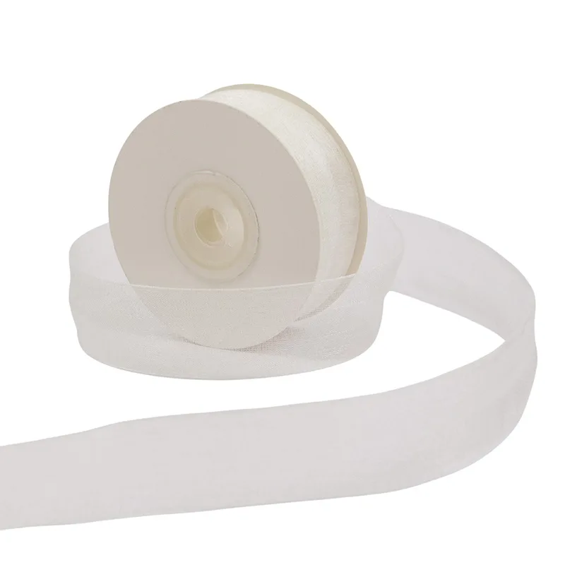 Лента Органза Белый 2,5 см* 22,85 м