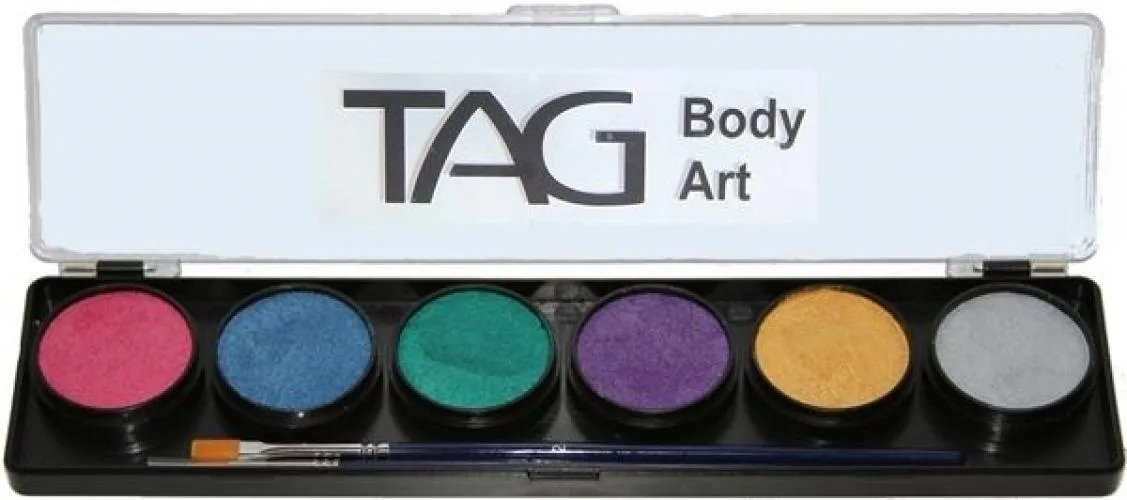 Палетка перламутровые цвета 6 * 10 гр.