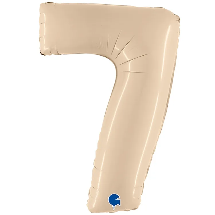 G 40"/102см Цифра "7" Сатин Cream 1 шт. (Италия)