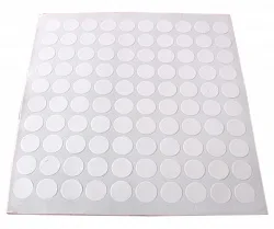 Двухсторонние клейкие круги на листе