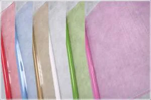 Пленка в рулоне цветная 70см х 0,24кг. Вуаль (желтая)