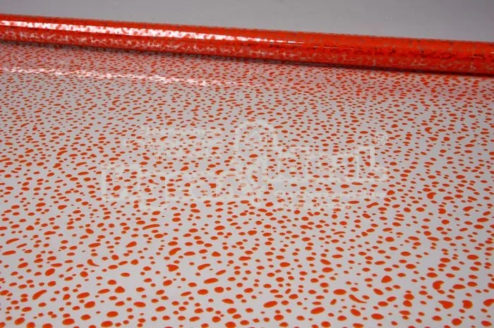 Пленка в рулоне цветная 70см х 0,24кг. Мошка (оранж)