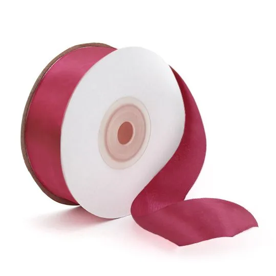 Лента Атлас Бордовый / 7 мм * 22,85 м (Китай)