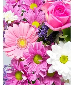 Пакет подарочный  Розовый букет (L) 26 х 33 х 14