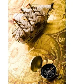 Пакет подарочный  Бескрайние путешествия (L) 26 х 33 х 14