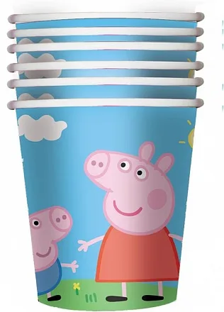 Стакан "Пеппа Пиг", 210 мл./ 10 шт.