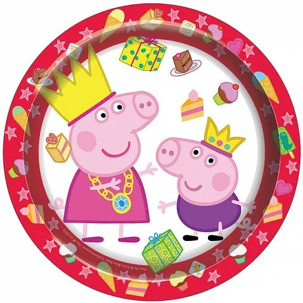 Тарелка "Пеппа Пиг", 18см., 10 шт.
