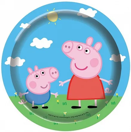 Тарелка "Пеппа Пиг", 23см., 10 шт.