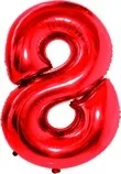 К 25 Цифра "8" красный / 1 шт. / Китай