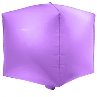 К 20"/51см 3D Куб, Макарунс, Сиреневый, 1 шт. (Китай)